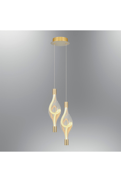 Özcan Aydınlatma 3439-2A-03 Hare 2'li Sarkıt SARI