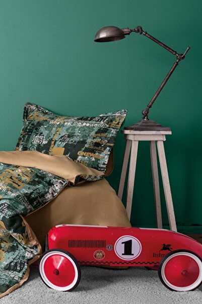 İssimo Home Rocky 210 Tc (83 Thread) Digital Cotton Satin Single Duvet Cover Set