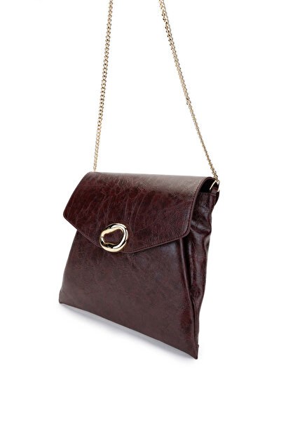 Tamer Tanca Women's Vegan Burgundy Shoulder Bag