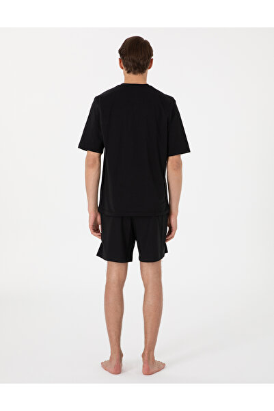 Pierre Cardin Siyah Kısakol 3'lü Jakarlı Pijama Takımı 50314443-001