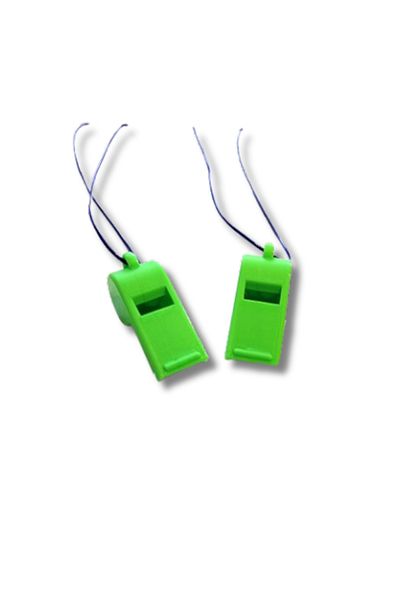 rmys Plastic Whistle / Earthquake whistle / SOS Emergency Help Whistle -Green- 2 pcs