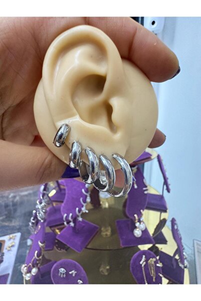 Arescollection Stainless Steel Bombed Earring Earrings 1 Pair