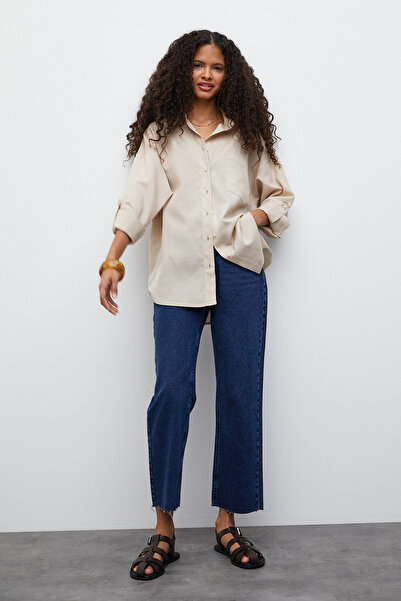 urban focus Oversize Linen Shirt