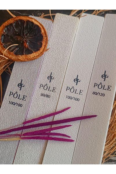 POLE Professional Japanese Paper Rasp Wide Rectangular White 80/80