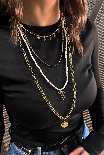 New Obsessions Stars of Love Multiple Necklace Set