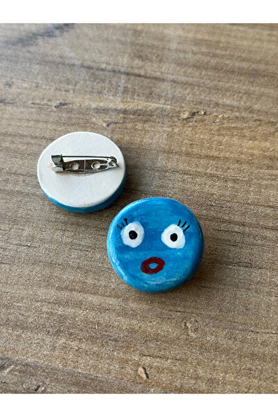 flora ceramic EL YAPIMI SERAMİK BROŞ YAKA SÜSÜ ÇANTA SÜSÜ AKSESUAR