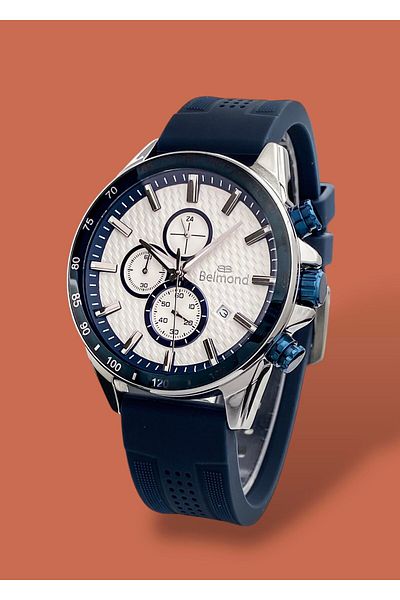Belmond Original Functions Active 5 Atm Waterproof Silicone Cord Men's Wristwatch