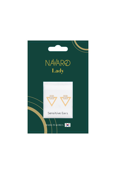 NAVARRO Women's elegant medical earring - gold G035
