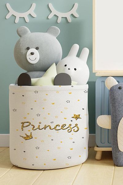 dekomingo Καλάθι παιχνιδιών Princess Written Star