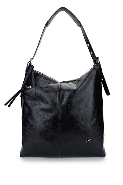 Tamer Tanca Women's Vegan Black Shoulder Bag