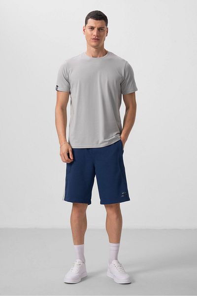 TOMMY LIFE Ανδρικό μπλουζάκι Basic Stone Color με κοντό μανίκι O λαιμόκοψη - 87911