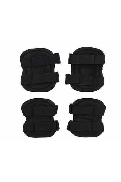 Depox Set de protecție IdeallStore®, echipament tactic, genunchiere și coate, nailon, dimensiune universală
