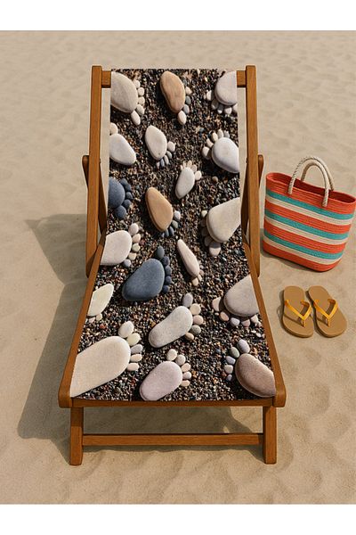 denizlicotton Beach Towel, Sea Towel, Sunbed Towel, Printed Towel, 80 X 150 cm