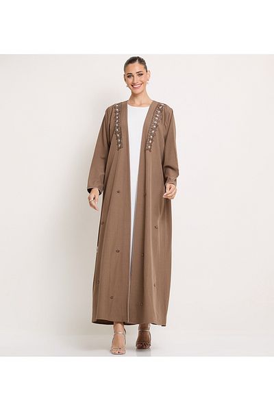 Rosette Abaya Brown-R-202472
