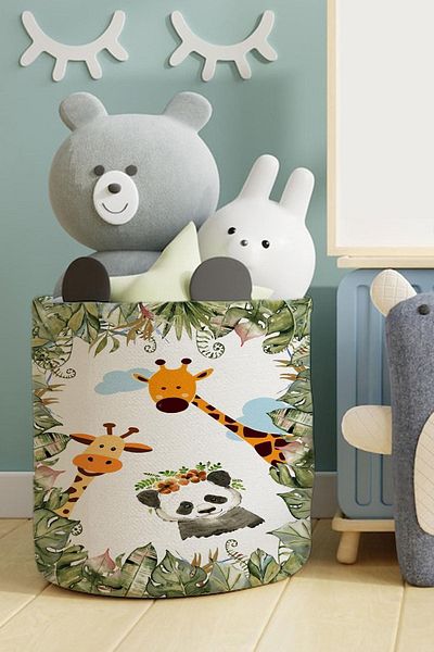 dekomingo Καλάθι παιχνιδιών Giraffe Panda