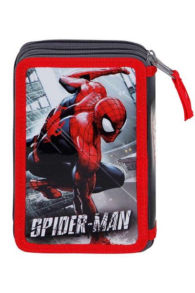 SPIDERMAN Penar Spiderman Rain, Echipat, 3 compartimente, 43 piese, 21 x 14 x 7 cm - Copie