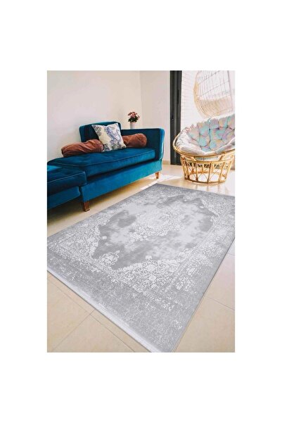 Royal Halı Lootus Lo12k Gri Halı Salon Halı Oturma Odası Halı Mutfak Halısı
