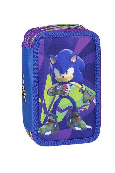 Sonic Penar Sonic Prime Echipat, 3 compartimente, 43 piese