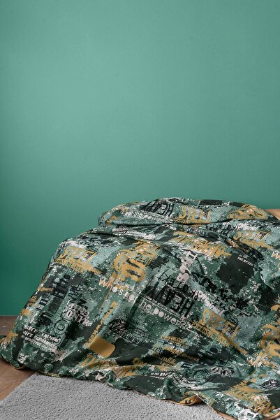 İssimo Home Rocky 210 Tc (83 Thread) Digital Cotton Satin Single Duvet Cover Set