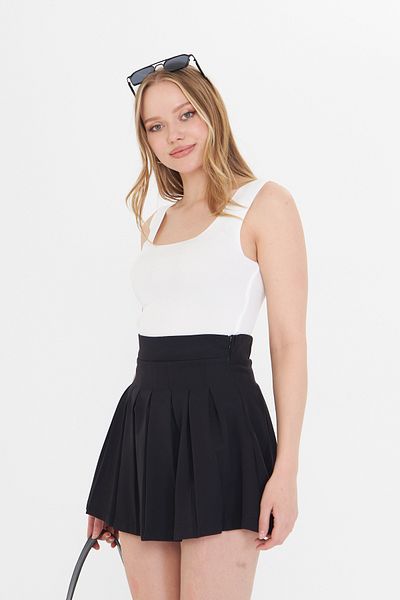 THIFF GYMWEAR Women's Sleeveless Thick Strap Slim Summer Square Neck Knitwear Undershirt