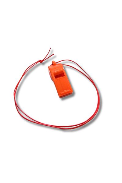 rmys Plastic Whistle / Earthquake Whistle / Sos Emergency Survival Whistle -Orange- 1Pc