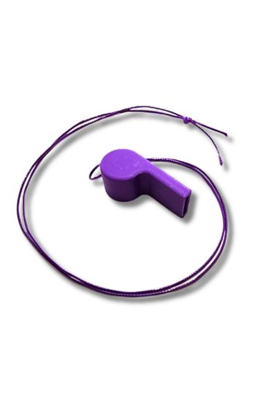 rmys Plastic Whistle / Earthquake Whistle / Sos Emergency Survival Whistle -Purple 1Pcs