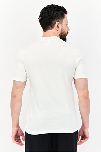 adidas Men Sportswear Fit Short Sleeves Outdoor T-shirt, Off-white