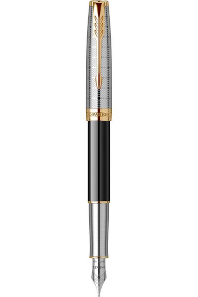 Parker Premium Metal Black GT Fountain Pen