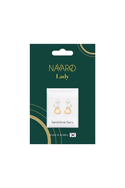 NAVARRO حلق طبي نسائي بتصميم راقي - ذهبي G06