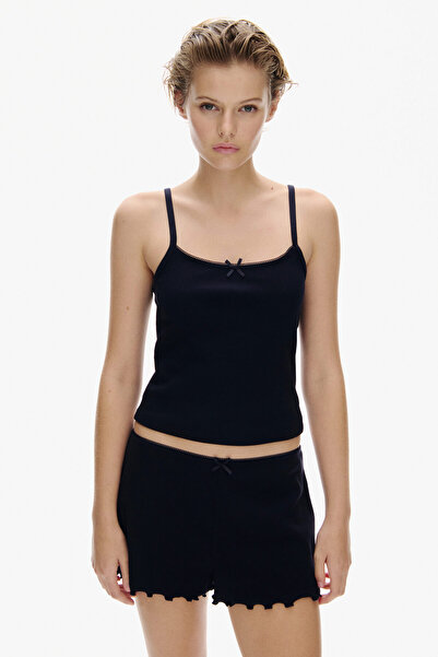 H&M 2 Parçalı Ribanalı Jarse Set