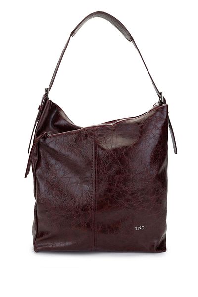 Tamer Tanca Women's Vegan Burgundy Shoulder Bag