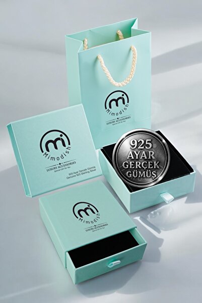 Mimodish 925 Ayar Gerçek Gümüş Taşlı Cuban Zincir Bileklik Küba Modeli Gümüş Bileklik Kadın Gümüş Bileklik
