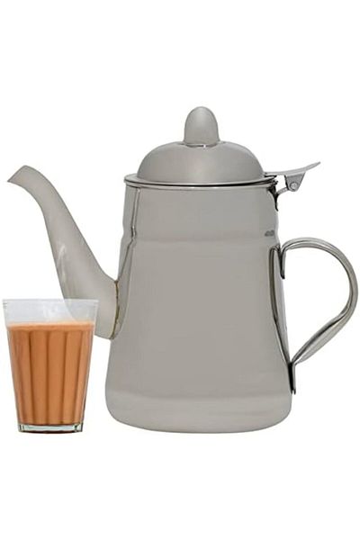 ALSAIF Practical and traditional 2-liter Saif jug, suitable for preparing coffee and tea with ease, silver color