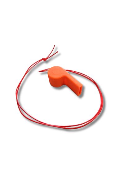 rmys Plastic Whistle / Earthquake Whistle / Sos Emergency Survival Whistle Orange - 2 Pieces