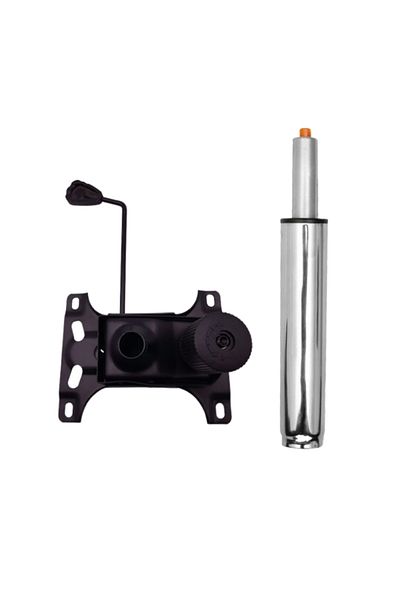 Depox Set Of Adjustment Mechanism And Gas Piston Cylinder For Office Chairs, Silver, 35 Cm