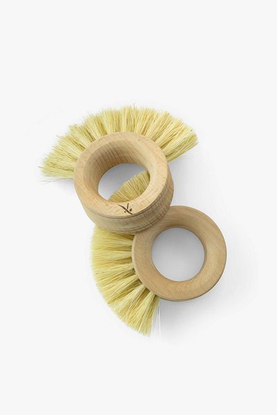 JOJOMIA Tampiko Herb Ring Dish and Fruit Vegetable Cleaning Brush