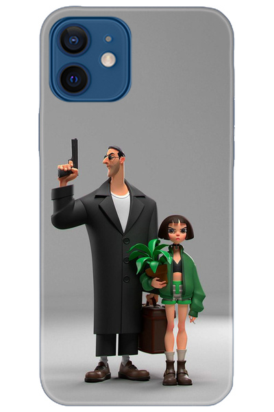 Noprin Apple iPhone 12 Case Hd Printed Case - Custody Series 5079