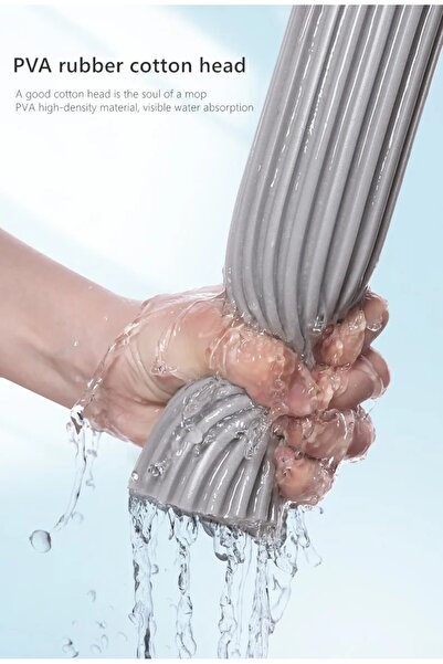 GENERAL Flat Sponge Mop with Bucket White/Grey