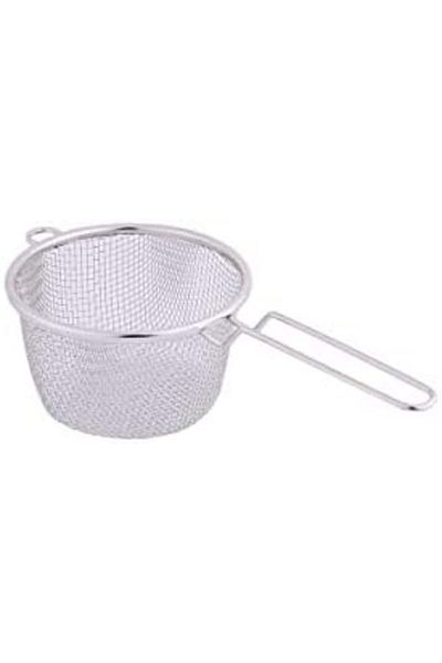ALSAIF Deep Stainless Steel Food Strainer Without Silicone By Al Saif, 15 Cm