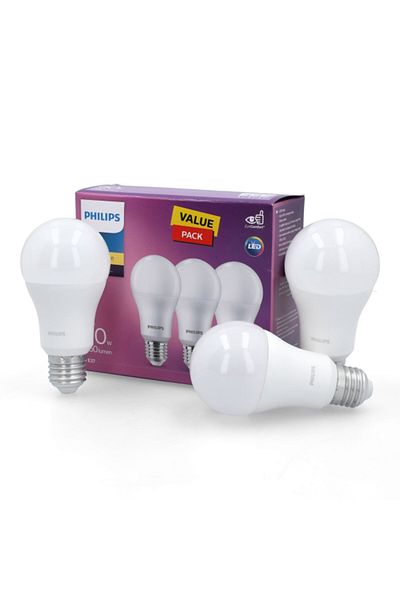 Philips 3-Piece 11W Non-Dimmable Energy-Saving Flicker-Free LED Bulb