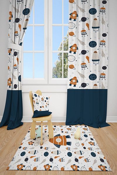 dekomingo MUSTARD PLANET BABY AND KIDS ROOM FON 2 WINGS