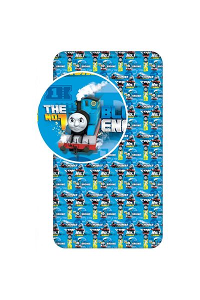 Thomas&Friends Fitted sheet, with elastic edges, multicolor, 100% cotton, 90x200 cm, Thomas and Friends