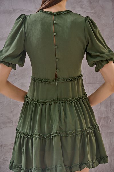 SHUGAA ΓΥΝΑΙΚΕΙΟ ΚΟΝΤΟ ΦΟΡΕΜΑ CREP CHIFON V-NECK