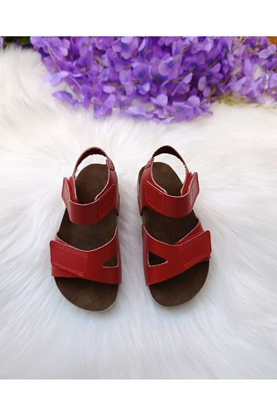 patik ayakkabı Leather Orthopedic Children Sandals