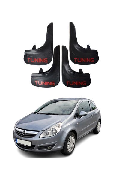 SONİKON LİNE Opel Corsa D-E 2007-2014 Compatible Tuning Written 4-Piece Dust Cover Mudguard Mudguard Modified