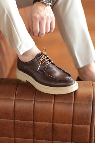 Serhat Özköroğlu LFR-F046 piele MERDANE AYAKKABI Maro