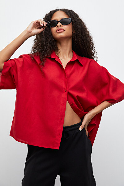 urban focus Short Sleeve Linen Shirt