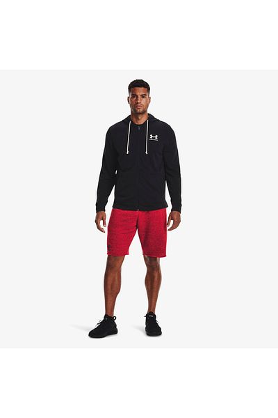 Under Armour سويت شيرت كاجوال أسود للرجال من Rival Terry