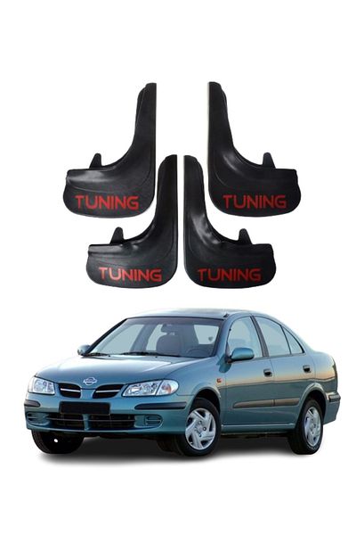 SONİKON LİNE Nissan Almera Compatible Tuning Written 4-Piece Dust Cover Mudguard Mudguard Modified