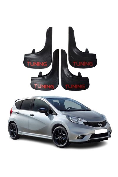 SONİKON LİNE Nissan Note Compatible Tuning Written 4-Piece Dust Cover Mudguard Mudguard Modified